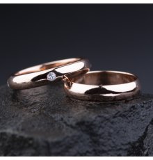 Vestuviniai žiedai su Deimantu