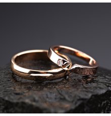 Vestuviniai žiedai su Deimantu