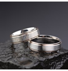 Vestuviniai žiedai su Deimantais