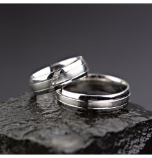 Vestuviniai žiedai su Briliantais