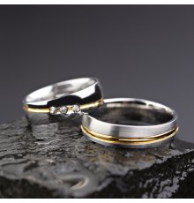 Vestuviniai žiedai su Briliantais