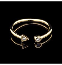 Aukso žiedas su Deimantais